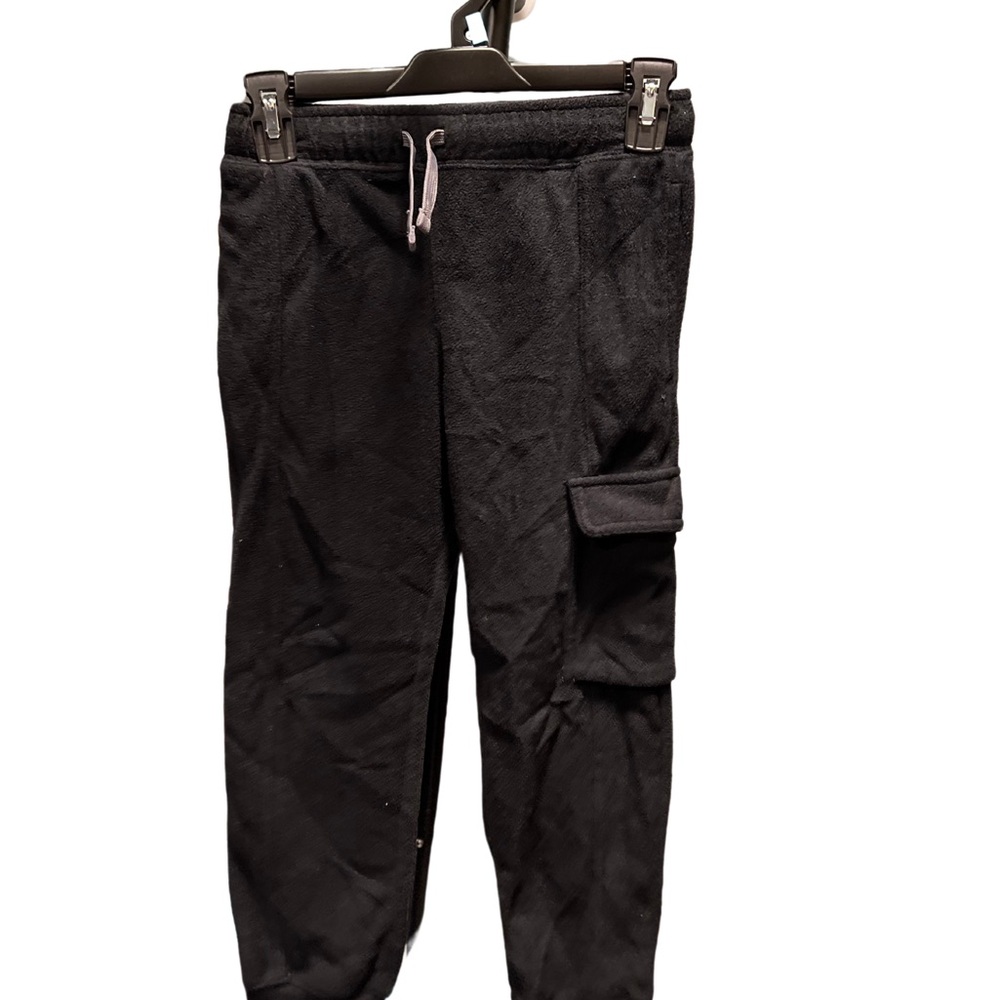 Cat And Jack Black Boy Sweatpants Microfleece  Joggers Sz M 8